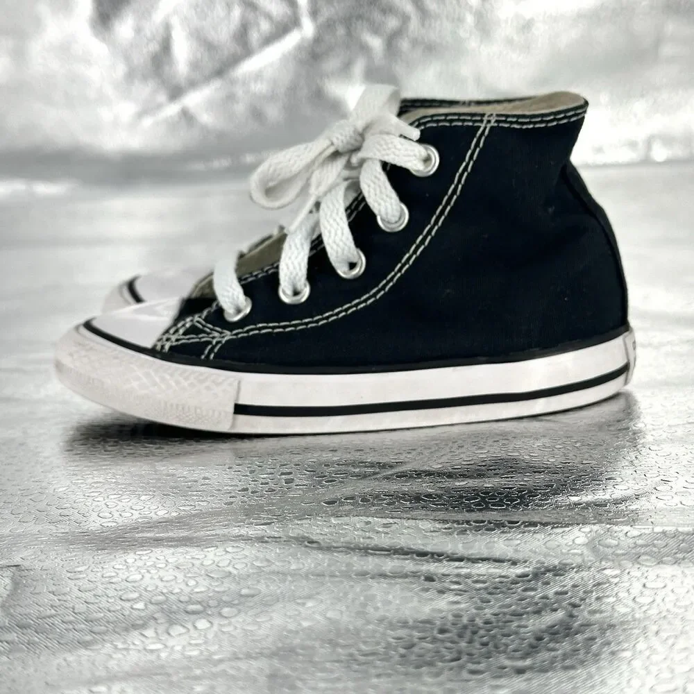 Converse Chuck Taylor All Star Hi Toddler Black/White Shoe Size 7C 7J231